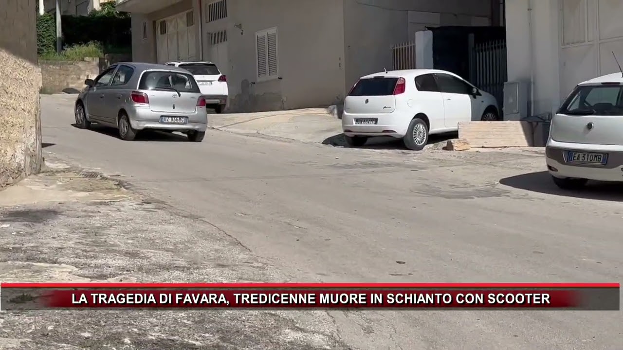 LA TRAGEDIA DI FAVARA, TREDICENNE MUORE IN SCHIANTO CON SCOOTER