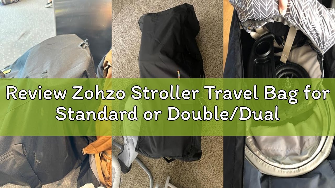 Review Zohzo Stroller Travel Bag for Standard or Double/Dual Strollers