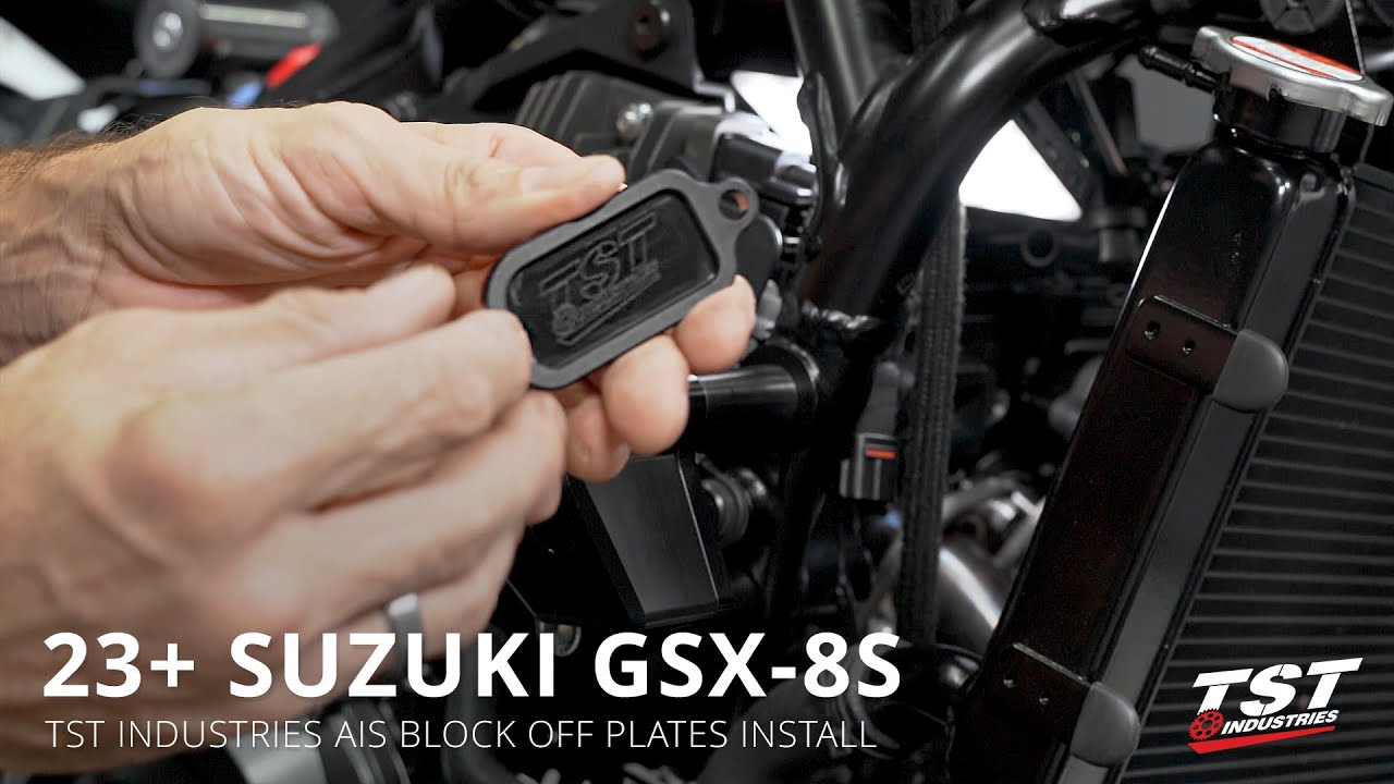 How to Install Smog Block Off Plate / AIS Block Off on Suzuki GSX-8S / GSX-8R by TST Industries