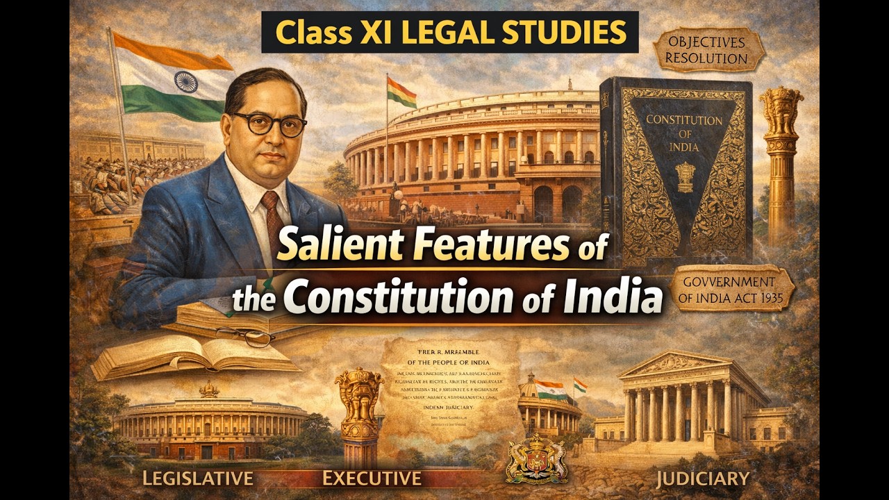 #11 #Legal Studies #cbse #ncert Unit 2 Chapter 1 - Salient Features of Indian Constitution