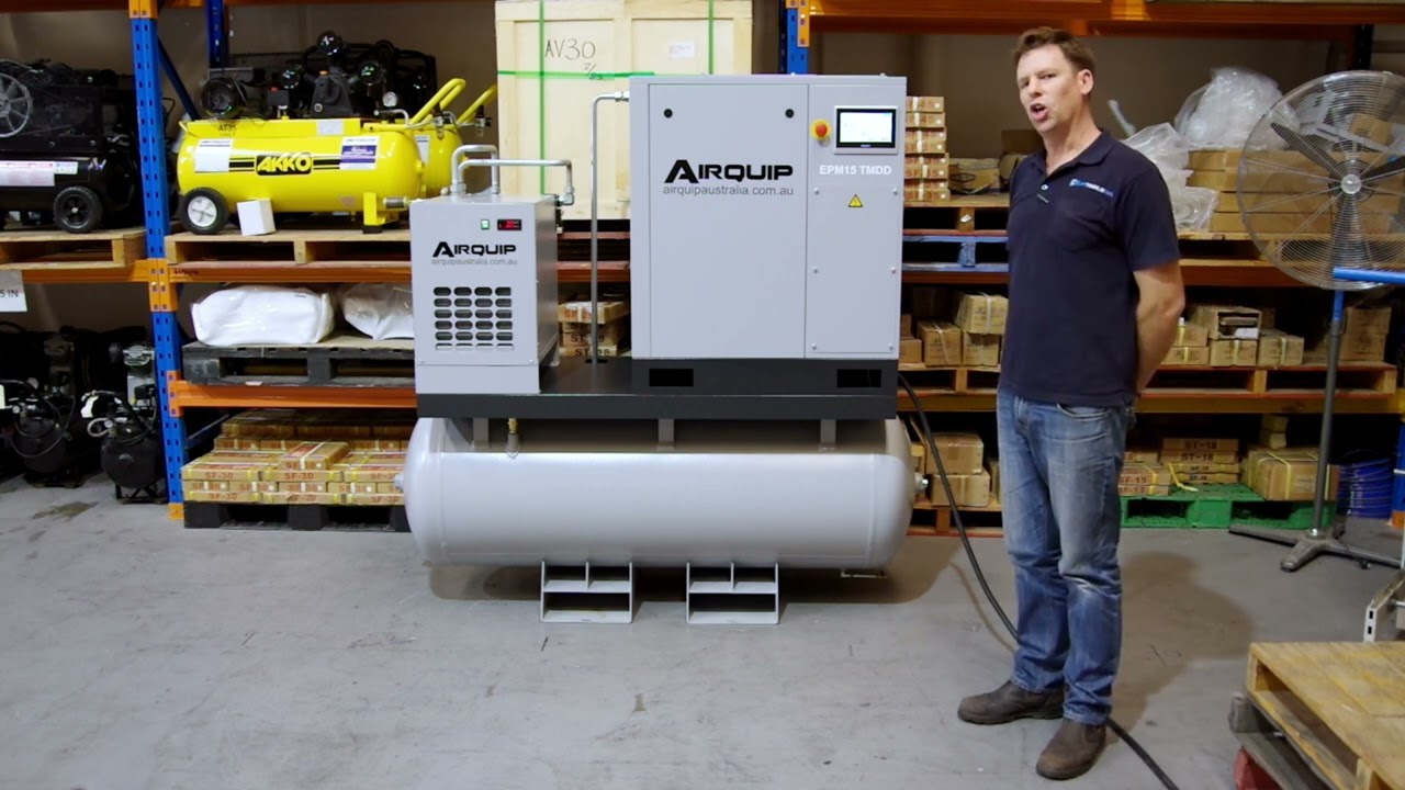Airquip VSD Screw Compressor 15kw Demo
