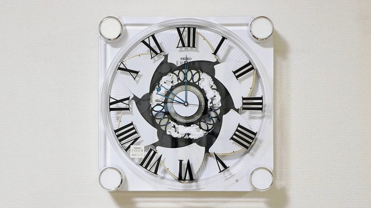 【全曲】SEIKO EMBLEM Melodies in Motion からくり時計 HS446W
