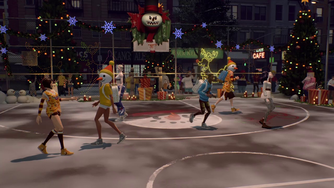 PS4 Gamplay: 3on3 Freestyle 2v3 split screen with my girlfriend