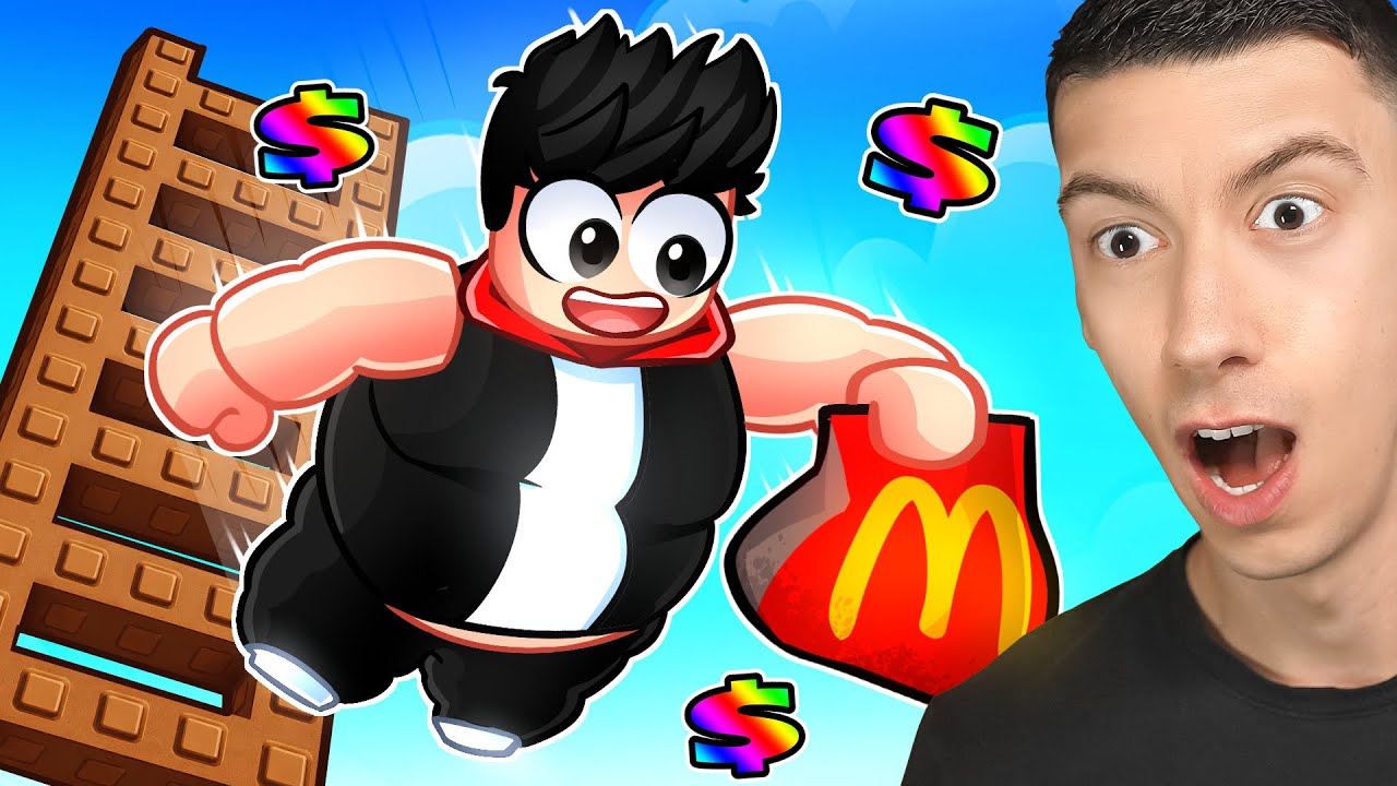 GAGNER DES MILLIARDS SUR ROBLOX, GROSSIR ET TOMBER...