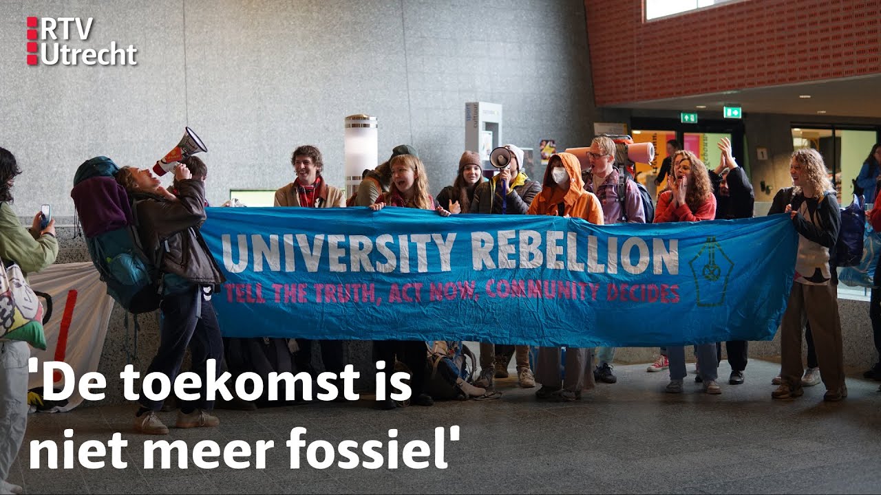 Studenten bezetten Utrechts universiteitsgebouw | RTV Utrecht