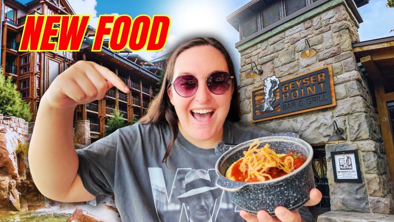 NEW MENU AT GEYSER POINT- DISNEY WORLD’S BEST BAR? | Wilderness Lodge Resort