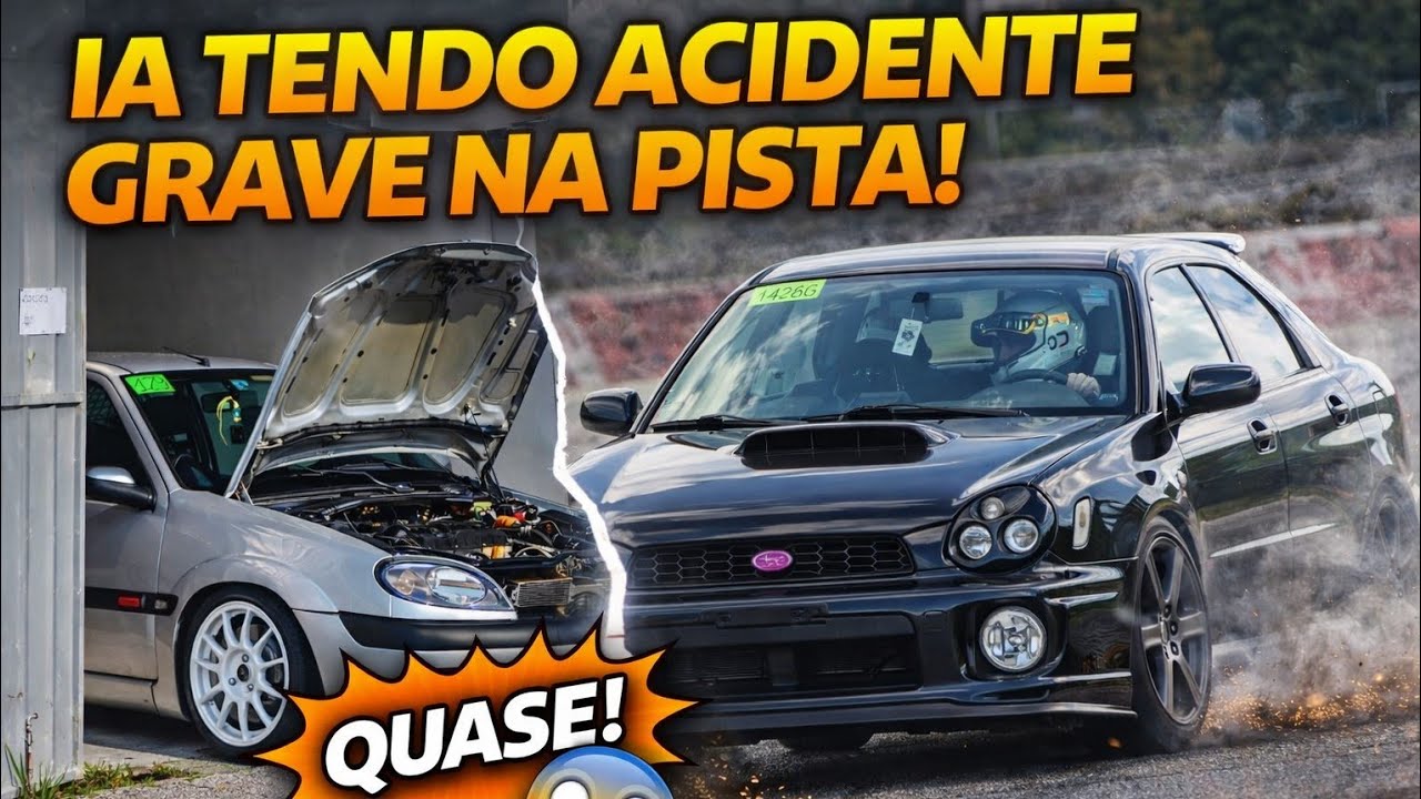 Ia tendo um acidente grave em pista 😳 | Track Day WRX