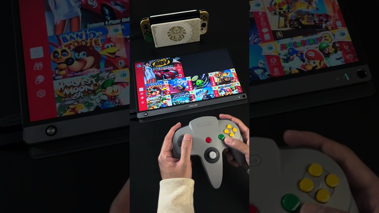 First time using an N64-style controller 😱 #shorts