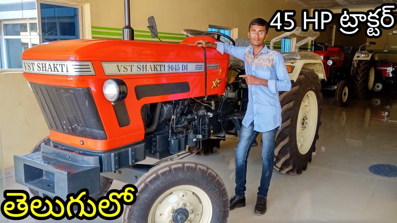 VST SHAKTI 9045 DI VIRAAJ XT Tractor Review in Telugu | VST Tractor Telugu Review | BNR