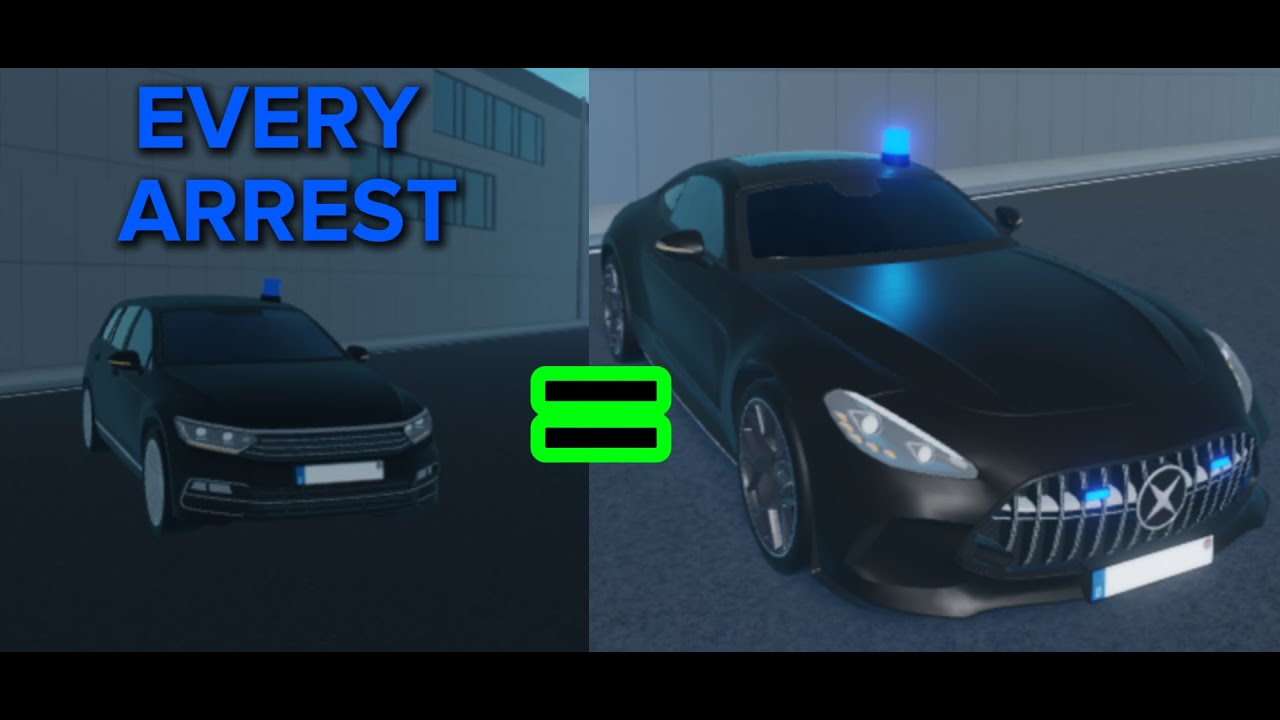 “1 Arrest = 1 Car Upgrade 😎 | Roblox Police Challenge”