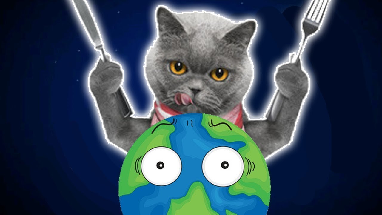 Котик Едун и съедобная планета, мультик игра Детский летсплей, Tasty Planet #1