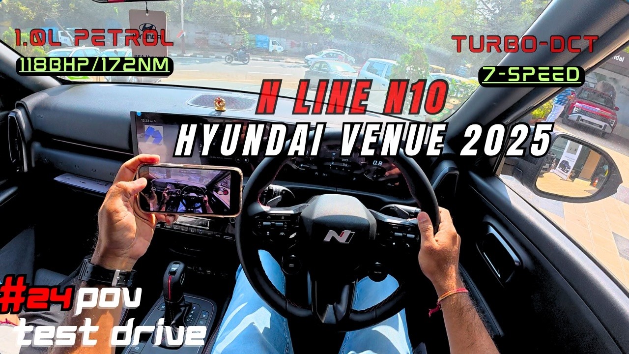 ASMR | 2025 HYUNDAI VENUE N LINE - 118BHP/172NM MAX POWER - 7-SPEED DCT | POV - TEST DRIVE