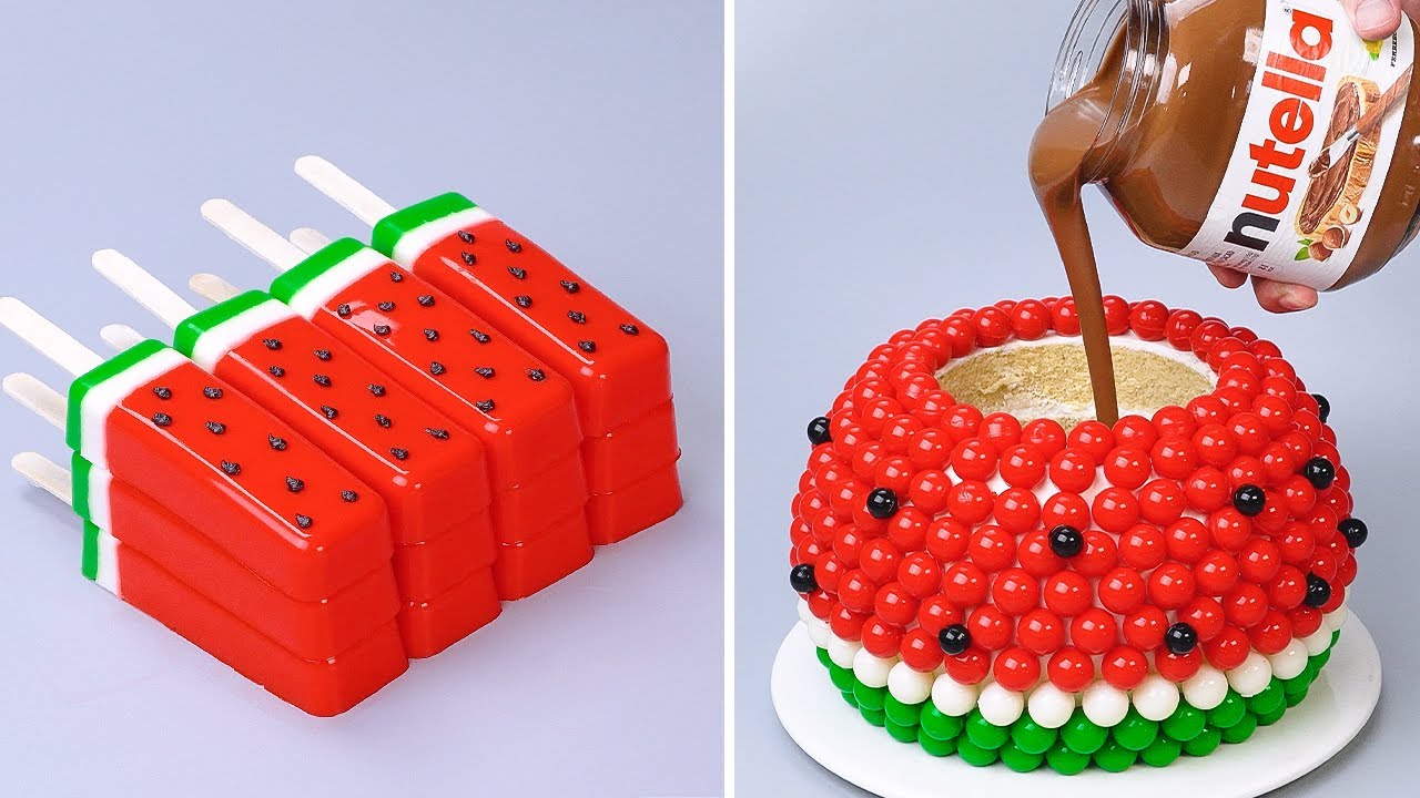 Top Delicious Watermelon Cake Recipes | So Yummy Birthday Cake Decorating Ideas