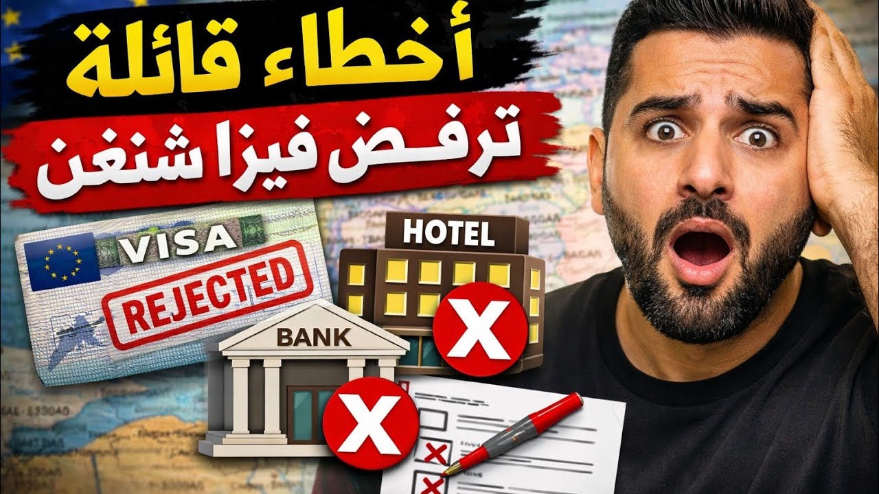 أخطاء قاتلة ترفض فيزا شنغن ❌ احذر منها قبل تقديم ملف التأشيرة