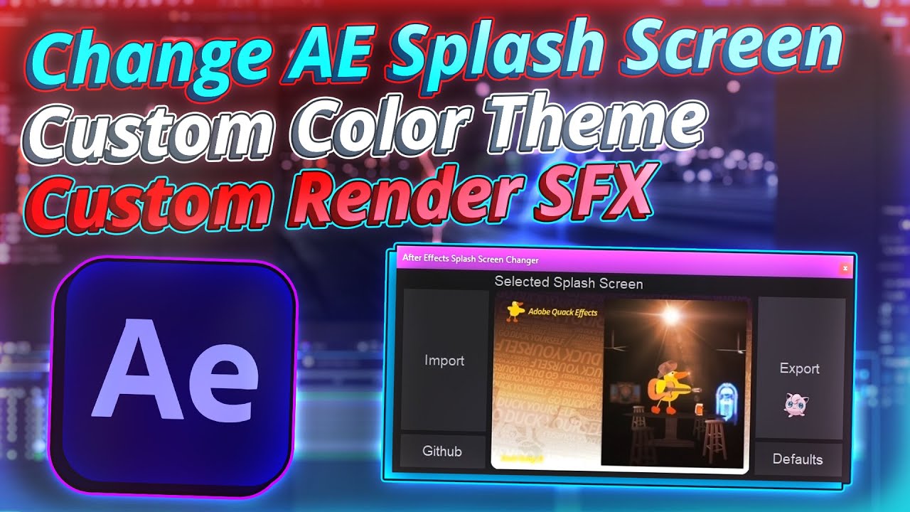 3 способа персонализировать After Effects (изменить заставку, цветовую тему и звук рендеринга)