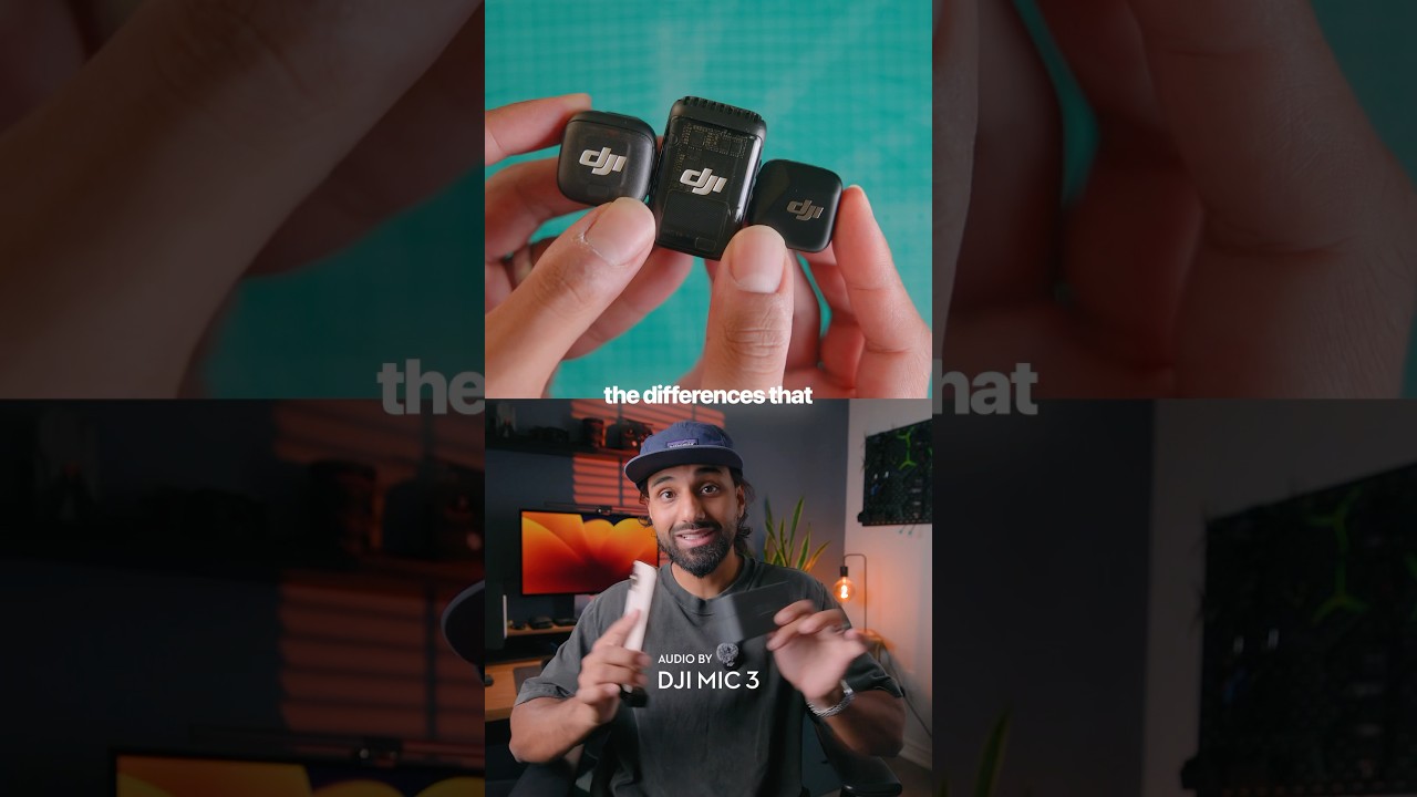 DJI Mic 3 VS DJI Mic 2 VS DJI Mic Mini 👀 (the best microphone for you!) #shorts