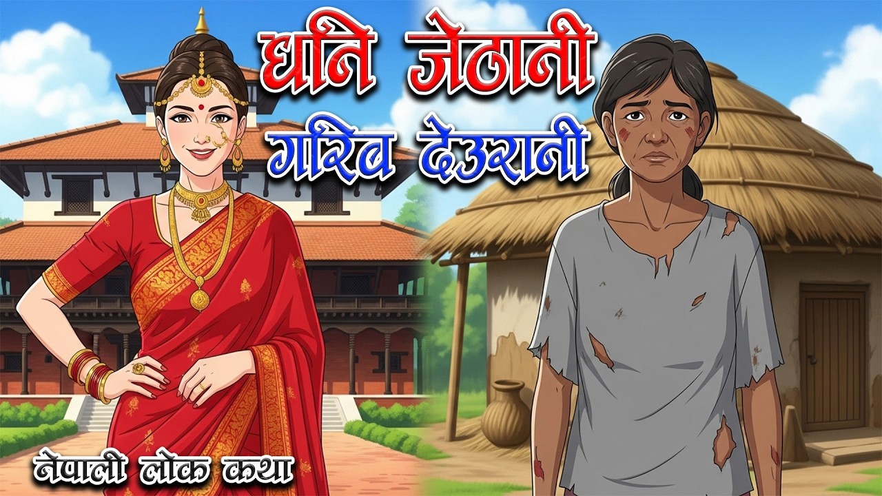 धनि जेठानी गरिब देउरानी | नेपाली लोककथा | Dui Buhari Ma Ba Ko Bhedbhaw | Nepali Lok Katha