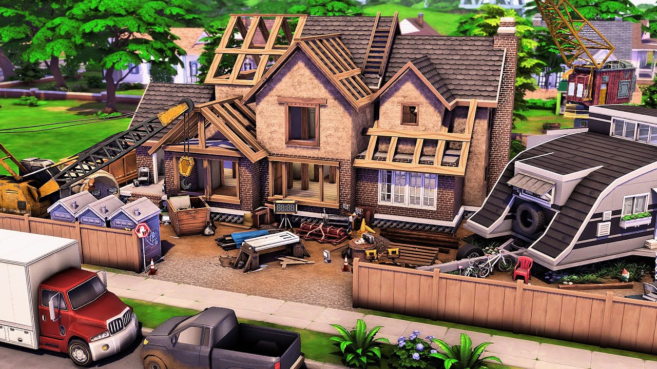 House Under Construction | The Sims 4 Speed Build