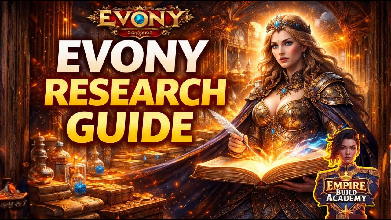 Evony Research Guide 2025: Complete Academy Tree Breakdown!
