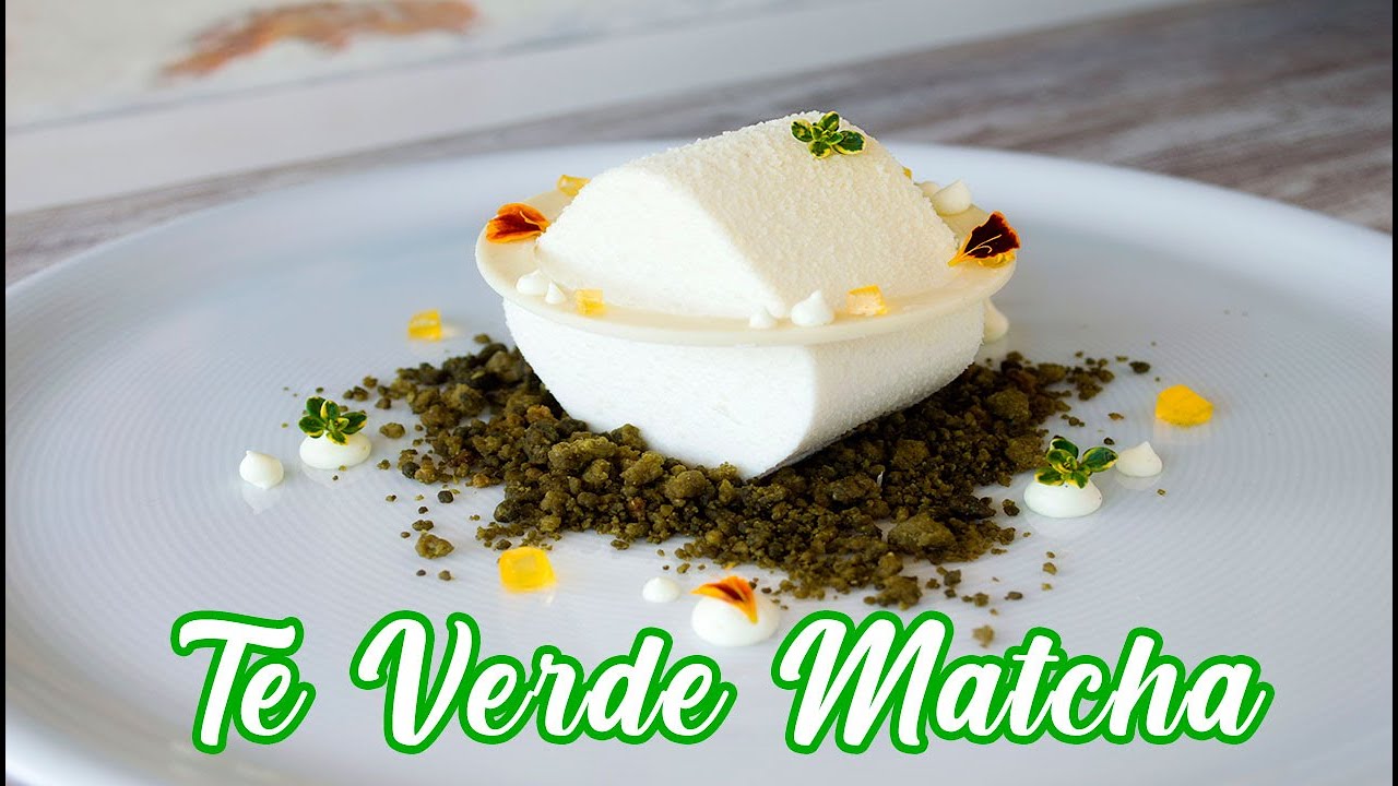 Postre de Naranja,Té Verde Matcha y Tomillo Limón
