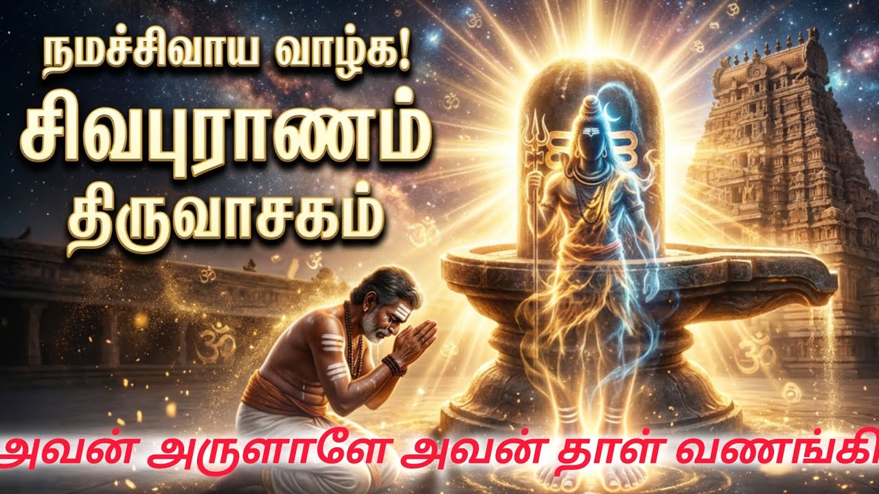 திருவாசகம் /அவன் அருளாளே அவன் தாள் வணங்கி / நமச்சிவாய வாழ்க | முழு பாடல் வரிகள்/@AnnamalaiyarMusical