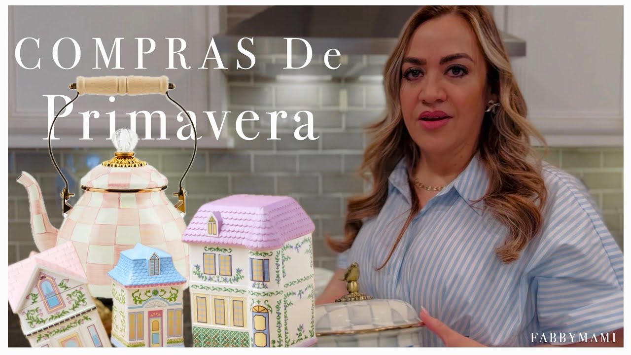 COMPRAS DE PRIMAVERA PARA DECORAR/MCKENZIECHILDS ,LENOX, WALMART, HOMEGOODS/POR QUÉ NO SUBÍA VÍDEO?