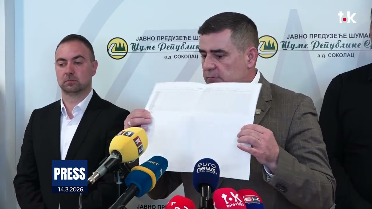 Pres konferencija o stanju u &Scaron;umama Republike Srpske || TOK TV || 2026
