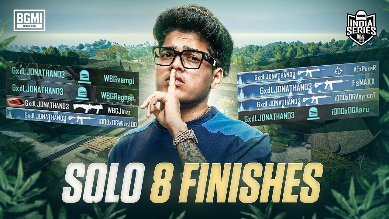 BGIS 8 SOLO KILLS | JONATHAN IS BACK&nbsp;|&nbsp;BGMI!