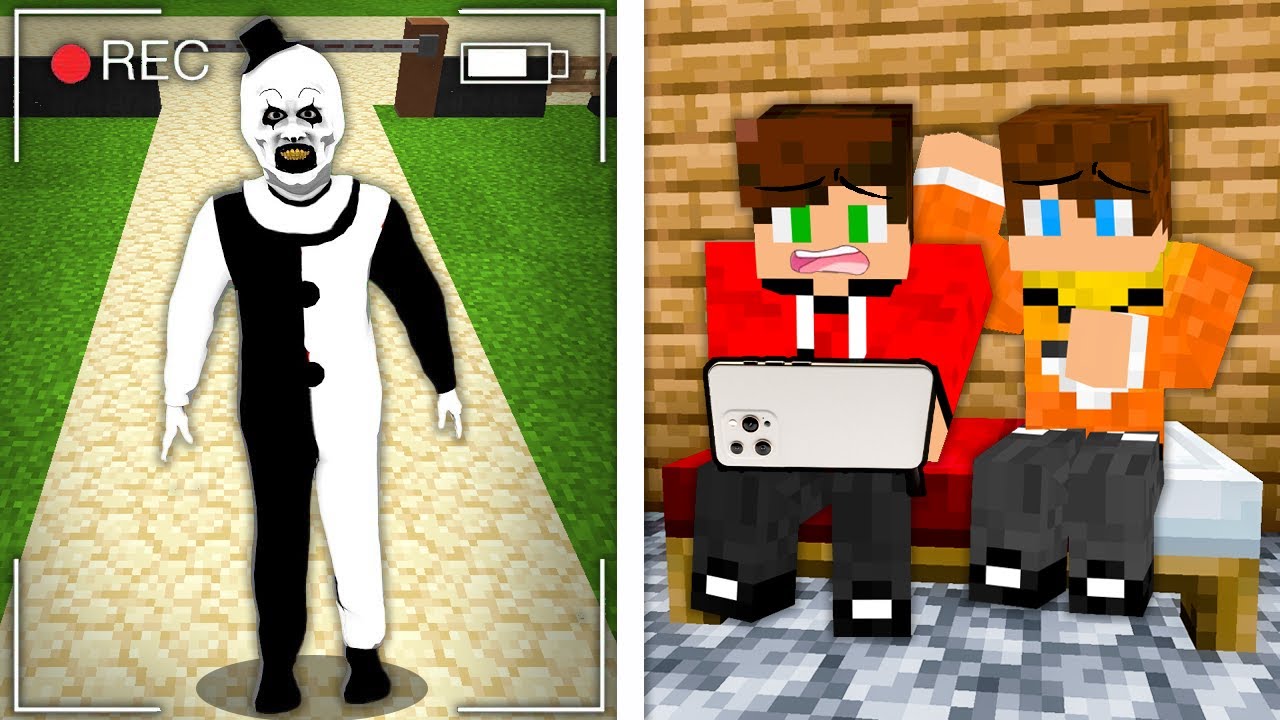 PODGLĄDAMY KLAUNA W UKRYTEJ KAMERZE w Minecraft!