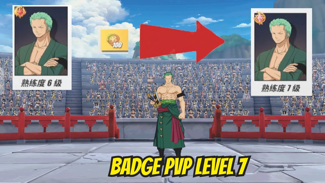 Мой персонаж с первым значком PVP 7-го уровня — Боевой путь из One Piece