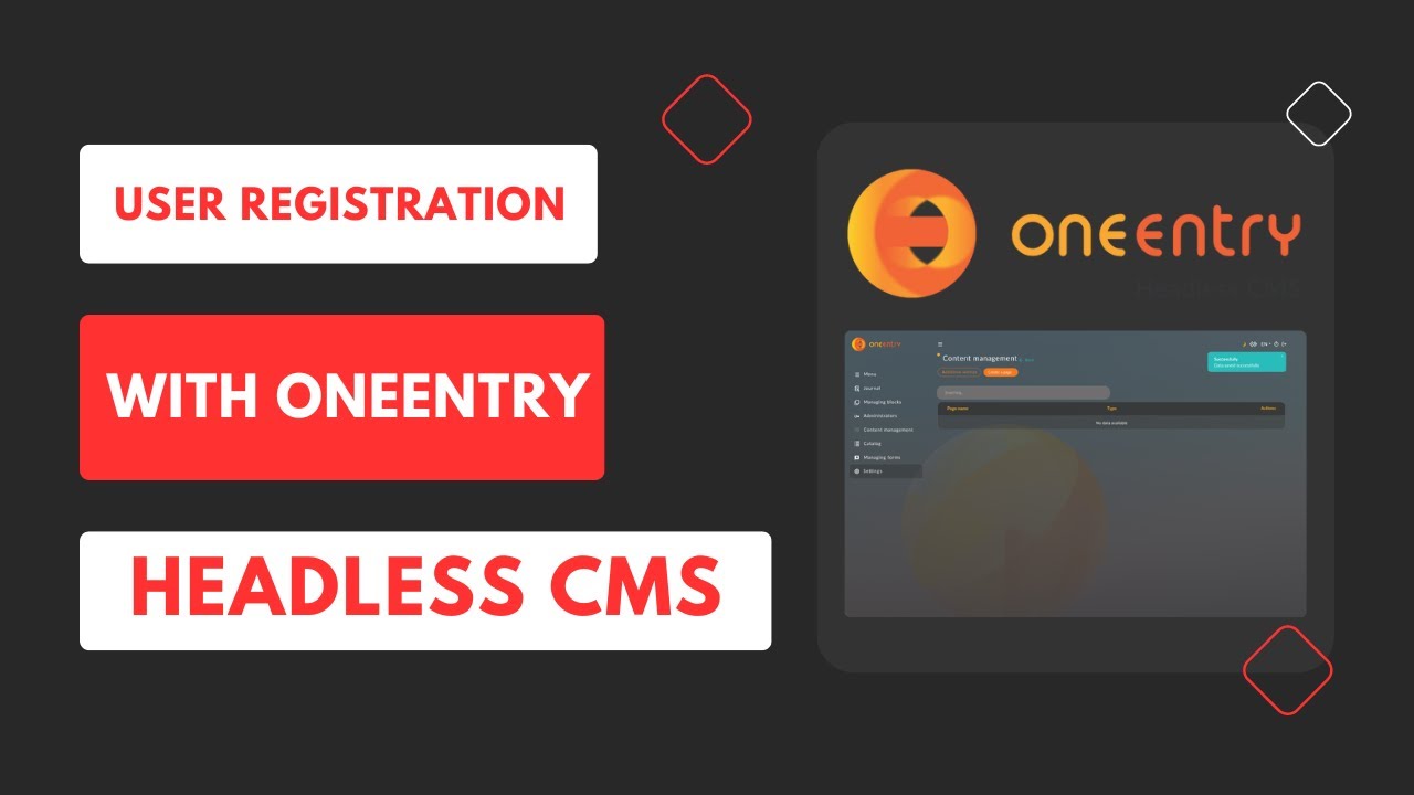 User Registration |  Login & Logout Functionality in React with OneEntry Headless CMS