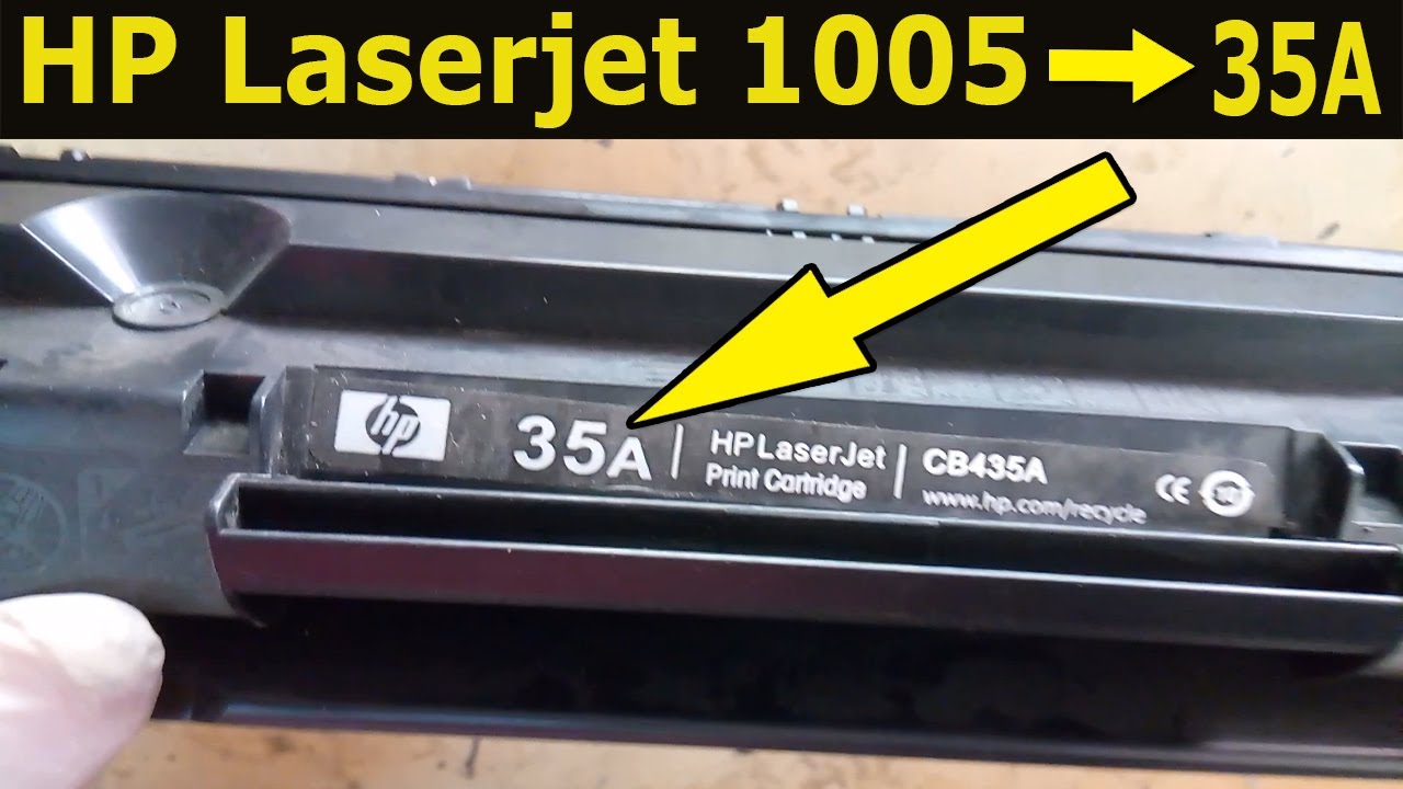 ? How to refill hp laser jet 1005 { 35A } toner