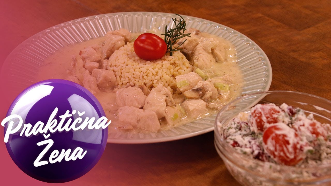 Praktična žena – 1. Bulgur sa ćuretinom i pečurkama 2. Salata sa rukolom i narom