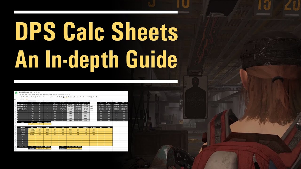 DPS Calculation Spreadsheets - An In-depth Guide - How my dmg calculators work - The Division 2