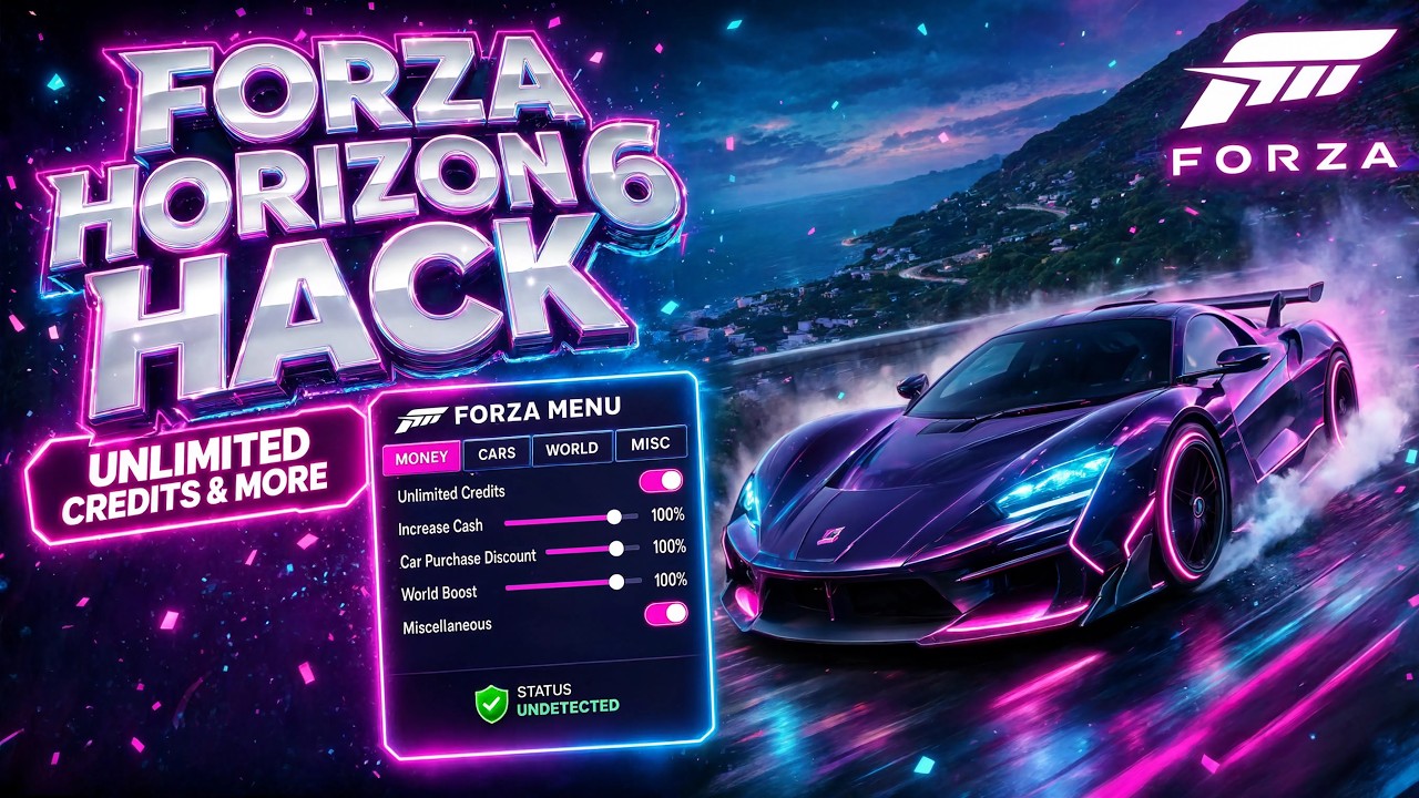 [UPDATED 2026] Forza Horizon 6 Unlimited Money | All Cars Free Forza Horizon 6 & FH6 Mod Menu - 2026