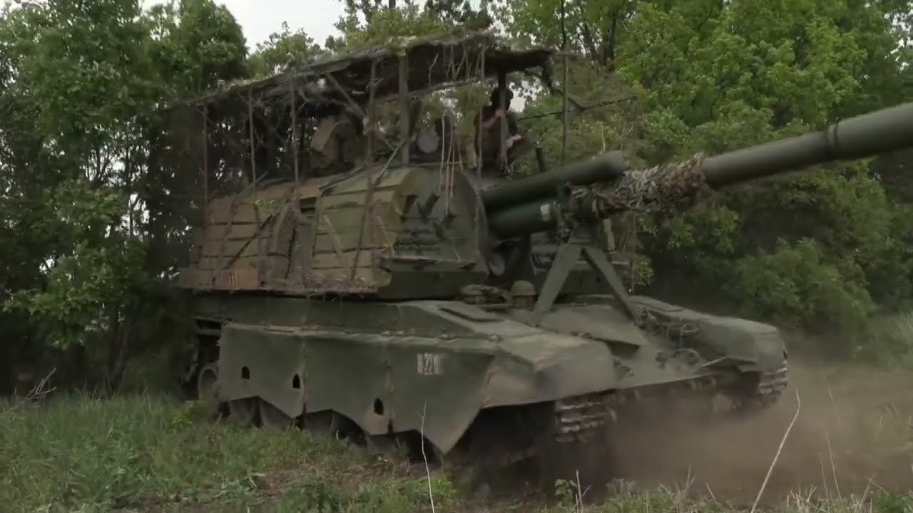 2S19 Msta-S⚔️ Combat work❗ Russian Artillery💥