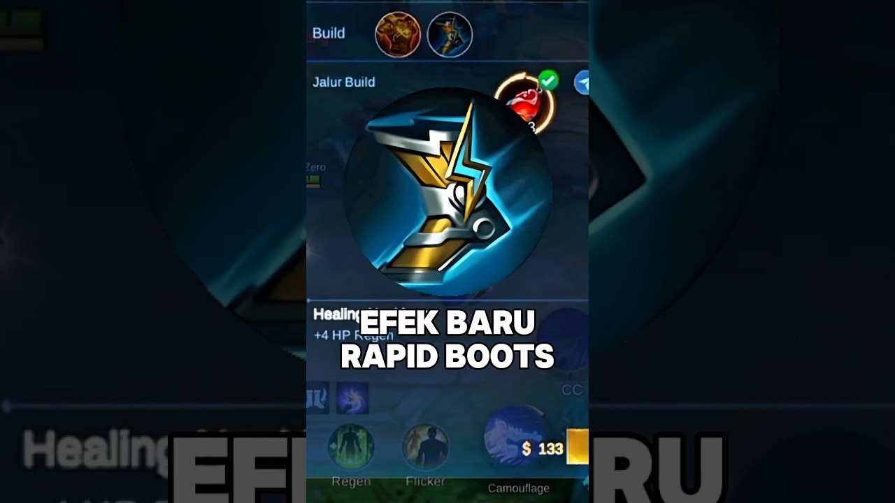 The rapid boots item has a new effect, you know.