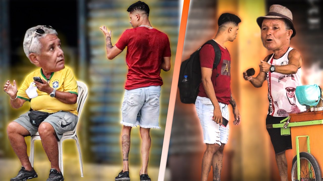 O DISTRAIDO ESBARRANDO NAS COISAS - pegadinha