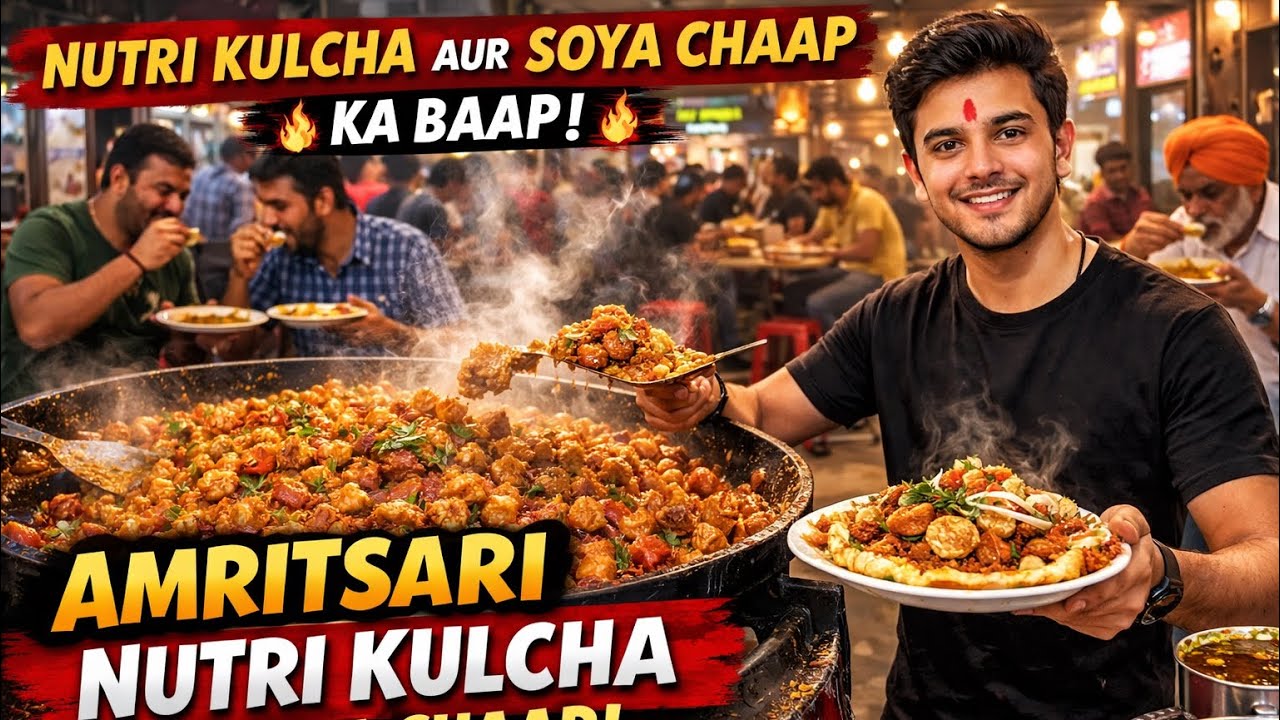 LUDHIANA Famous Amritsari NUTRI KULCHA | STREET FOOD INDIA