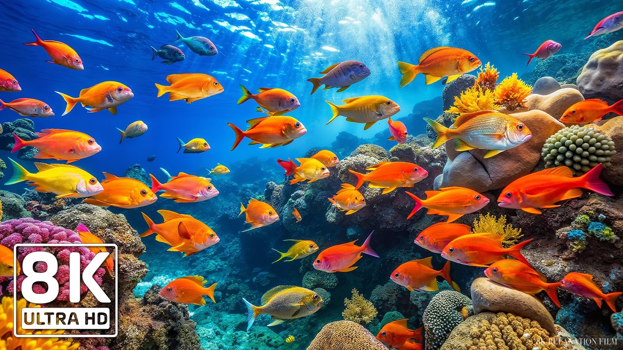 The Best 8K Aquarium Experience – Explore the Beauty of Ocean Life in Ultra HD & Calm Music #4