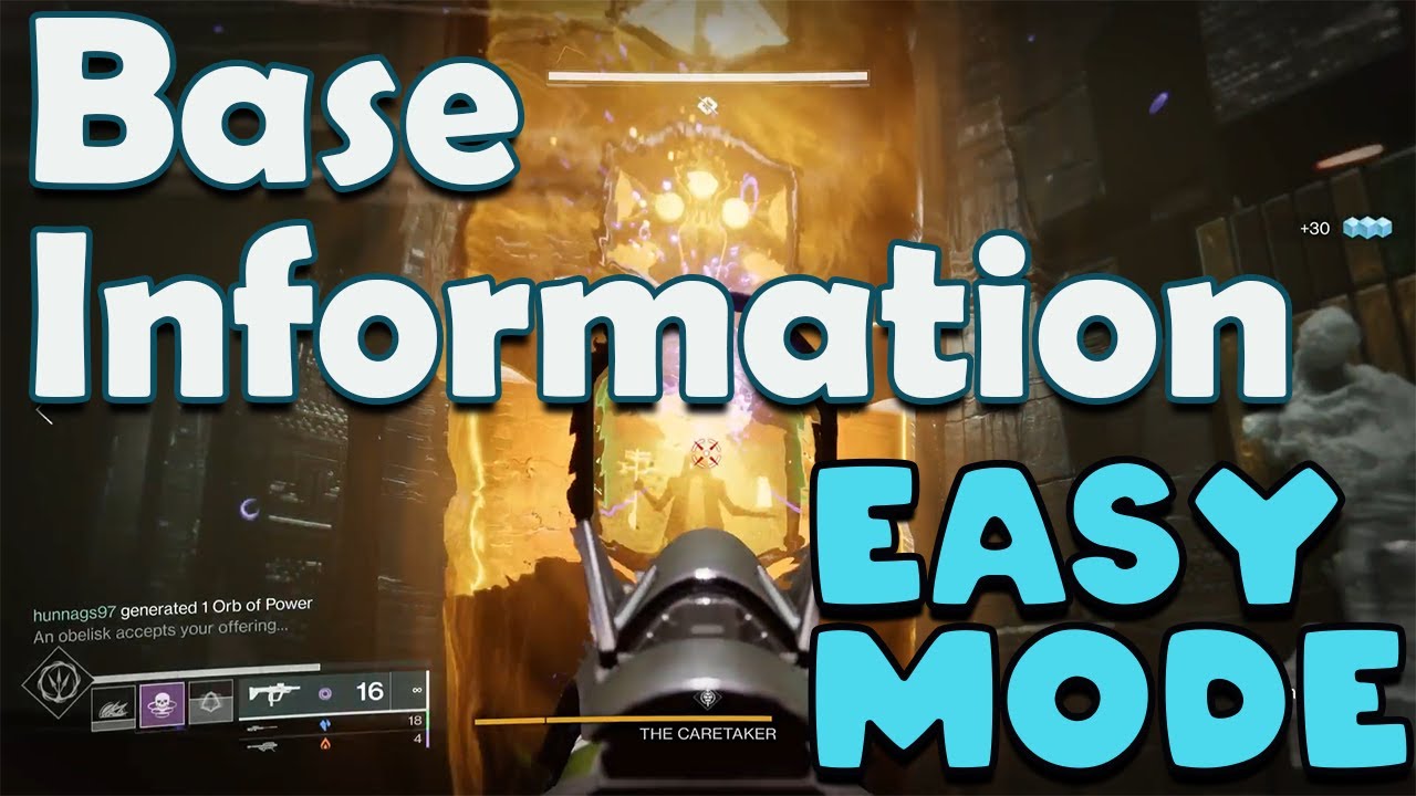 Easy Base Information Challenge. Caretaker Challenge Destiny 2