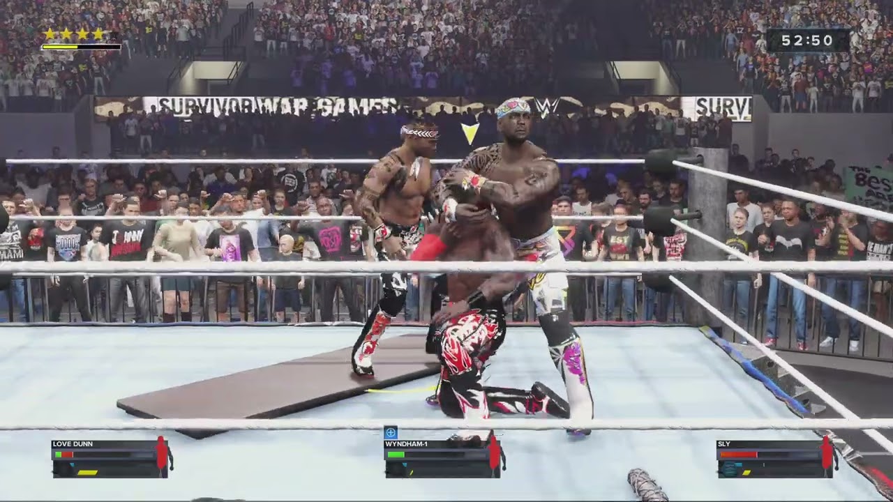 WWE 2K24 : EPIC 3 way car crash match with wild spots