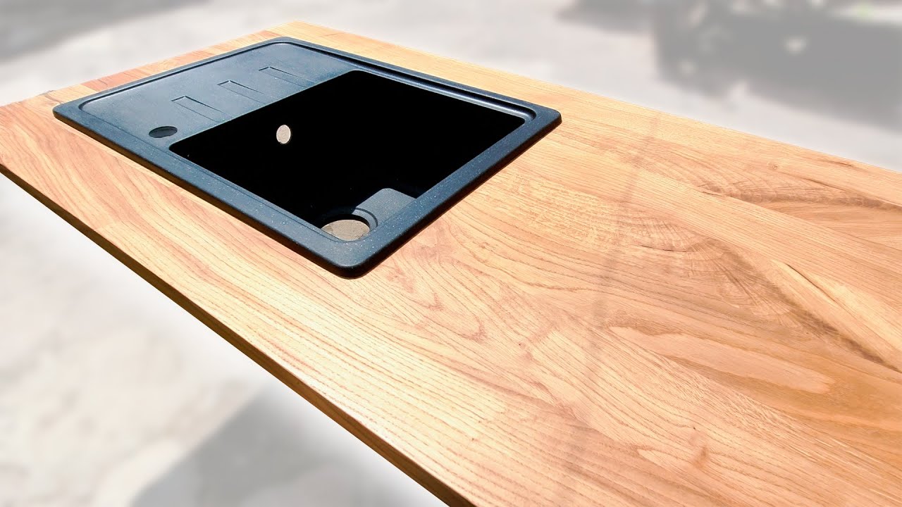 How I Built a Beautiful Oak Countertop for Kitchen (DIY Project)