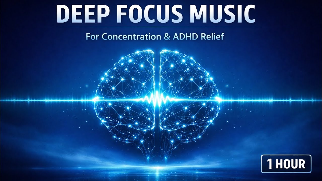 Music for Concentration & ADHD Relief | 1 Hours