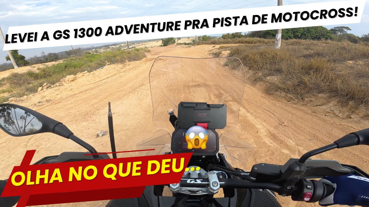 Levei a GS 1300 Adventure pra pista de motocross! Olha no que deu...