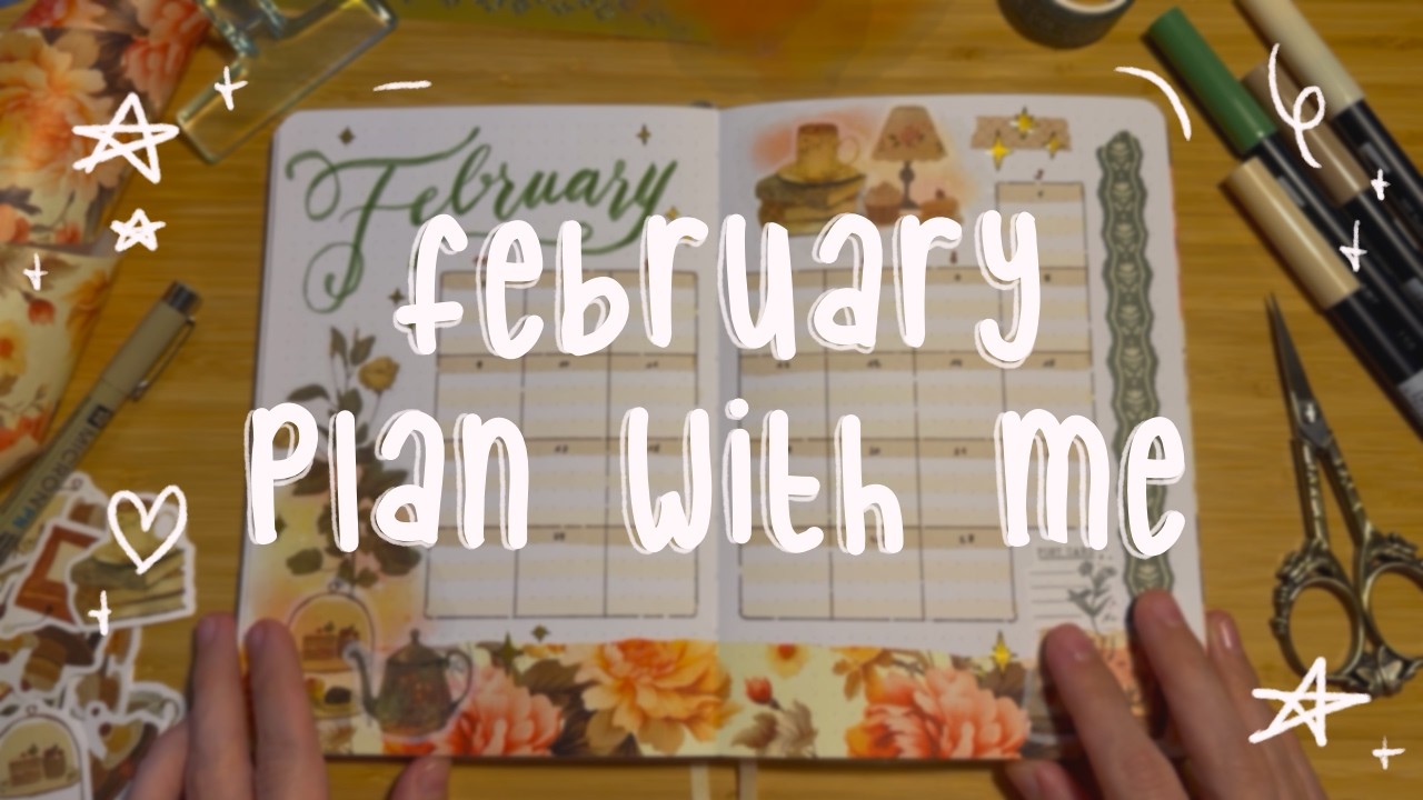 February 2026 Bullet Journal Setup 🌻 Plan With Me ✨