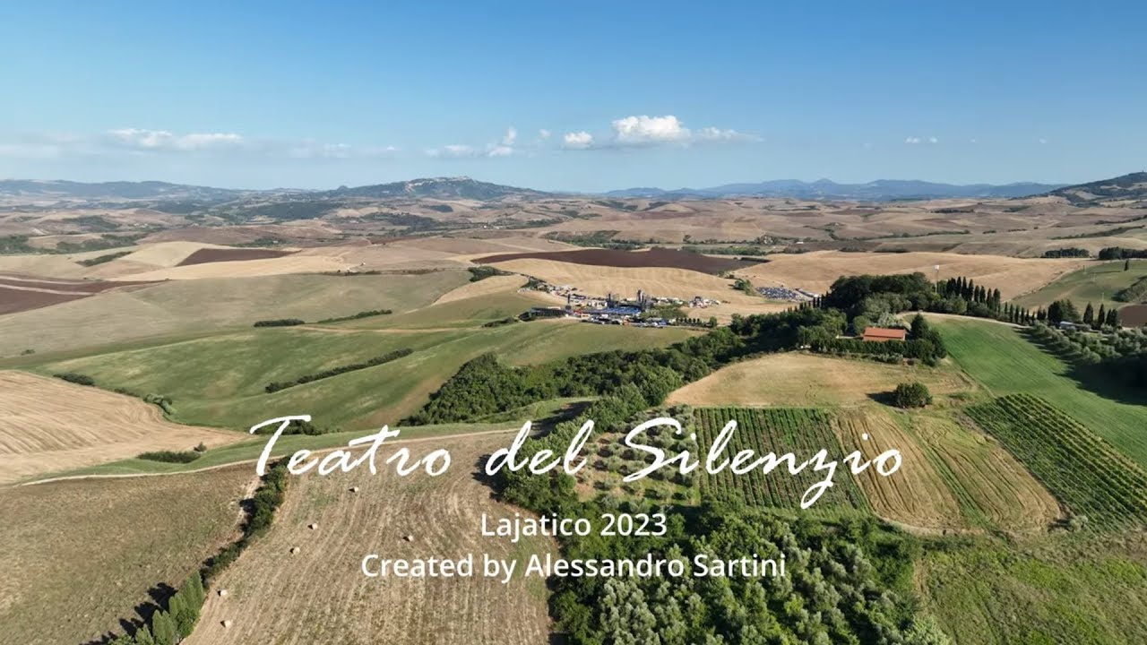 Teatro del Silenzio a Lajatico dal giorno alla notte in un minuto...Dji Mavic 3 , Wayponit 4K