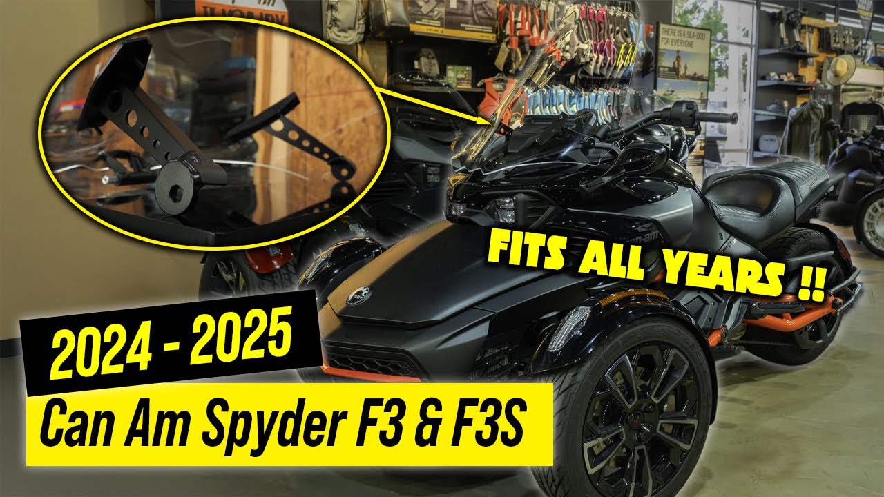 ЕДИНСТВЕННЫЕ ветровые стекла и комплектующие для Can-Am Spyder F3 и F3S 2024–25 годов выпуска