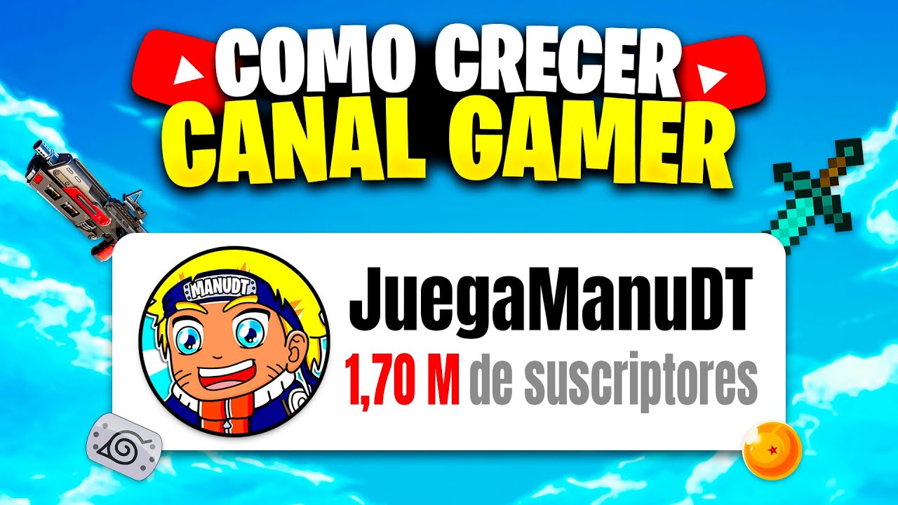 💎 C&Oacute;MO HACER CRECER un CANAL GAMER en YOUTUBE | MI PROPIO CANAL de JUEGOS 😍 (F&aacute;cil y R&aacute;pido)👈