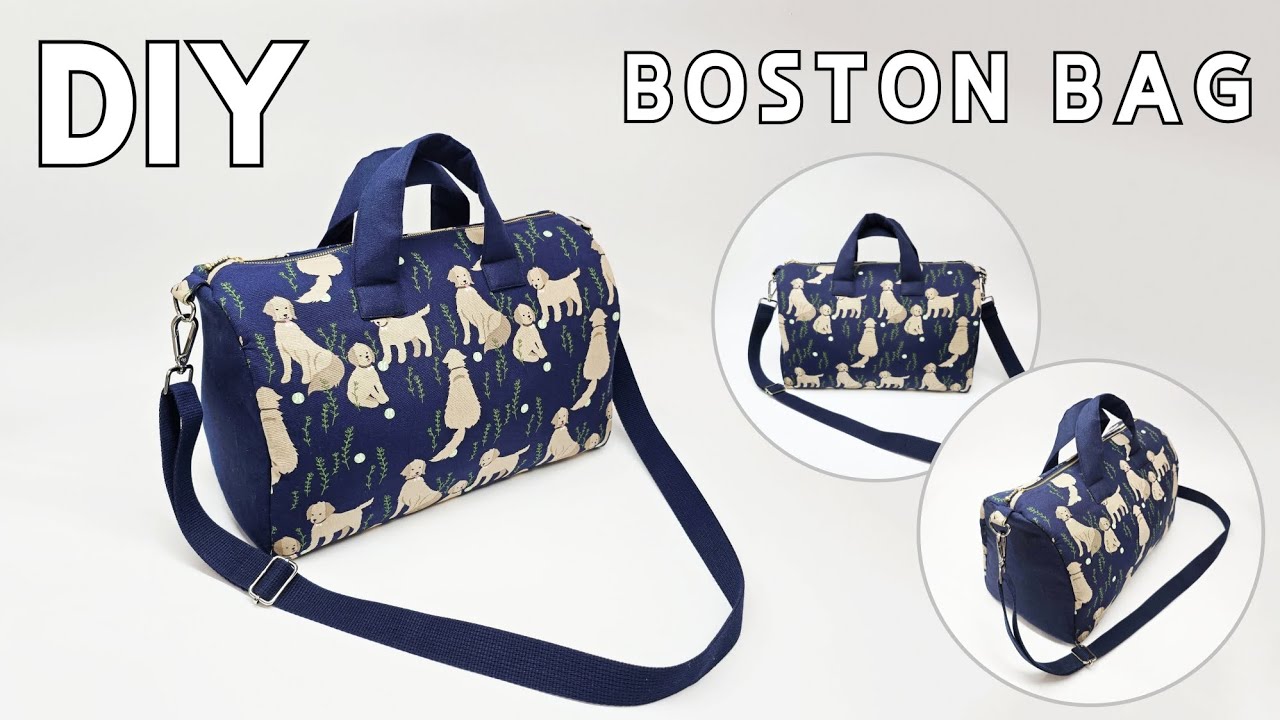 [DIY] BOSTON BAG (sub ENG) | Easy sewing Tote bag & Crossbody bag | How to use a French curved ruler
